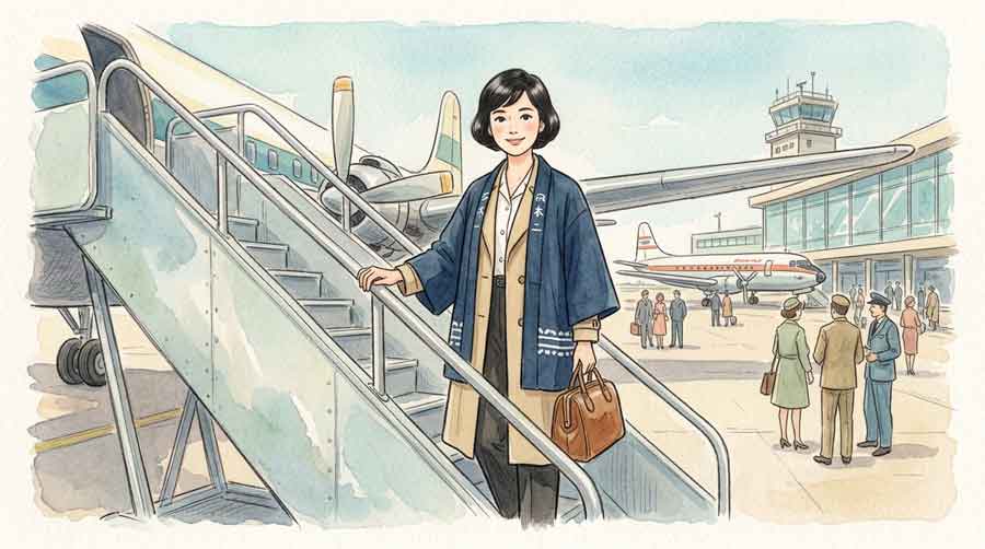 ビートルズ来日60周年 JAL法被の真実を解説する自信ある女性