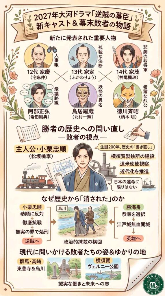 2027年大河「逆賊の幕臣」新キャスト発表─敗者の側から幕末を描く意味と、小栗忠順が消された歴史的背景を整理しますインフォグラフ