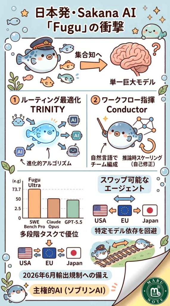 日本発・4000億円AIユニコーンの新作「Fugu」──マルチエージェント・オーケストレーションが業界に与えるインパクトを整理するインフォグラフ