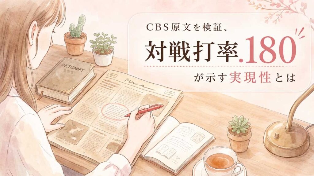 大谷翔平ノーヒットノーラン報道の構造を資料で整理する知的な女性