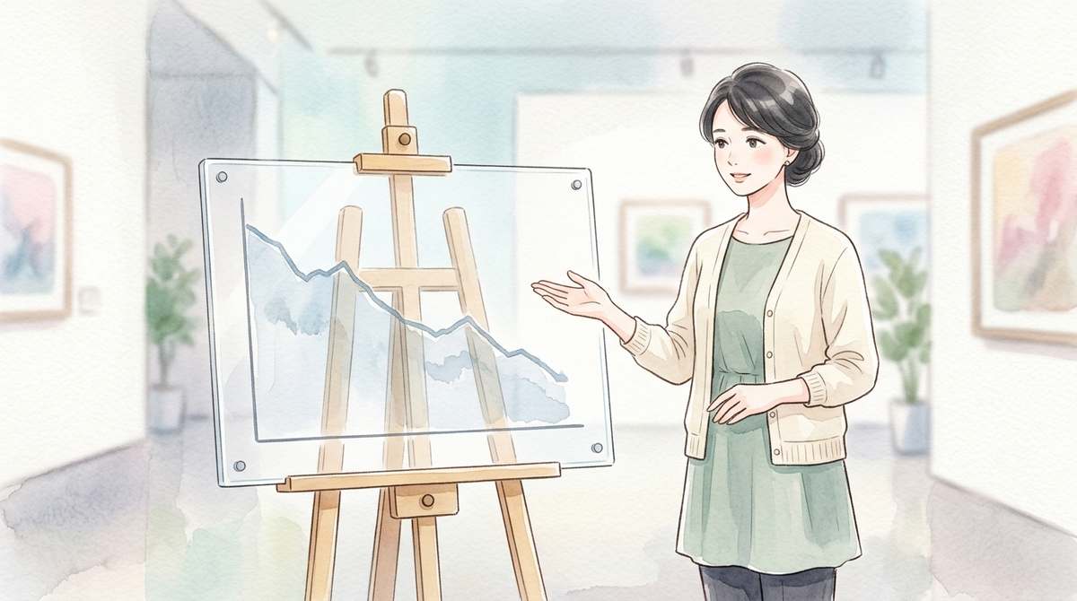 負債1259億円が膨らんだ背景を解説する女性