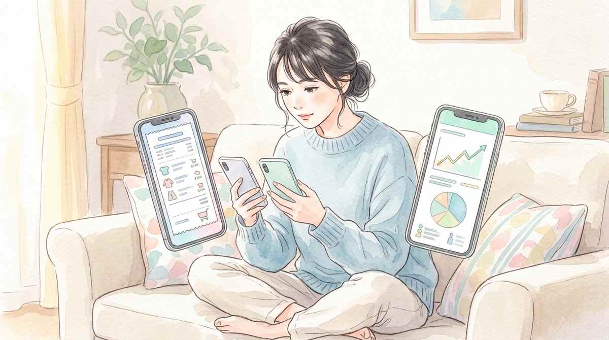 消費者と投資家それぞれの影響を比較する女性