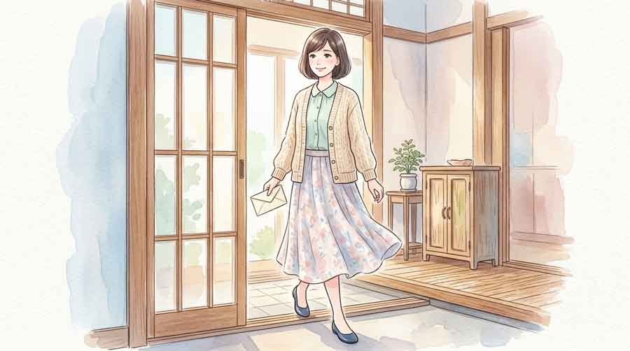 ふるさと納税制度の背景と自己負担2000円を解説する水彩イラスト