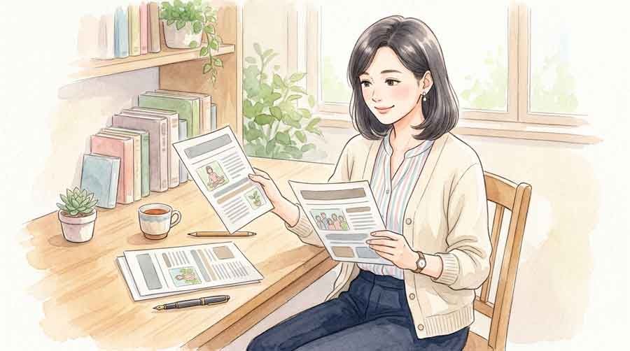 ポケモン30周年バーガーとハッピーセットの違いを比較する女性