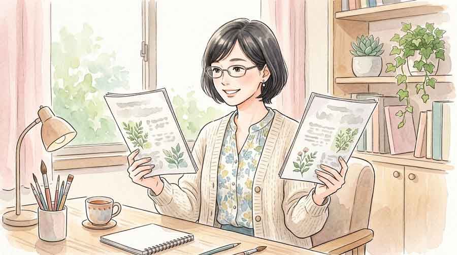 ポケモン30周年バーガーの限定パッケージの仕組みを調べる女性