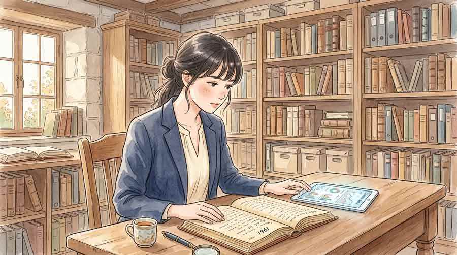 1961年の制度設計と現代の労働市場のギャップを示す資料イラスト