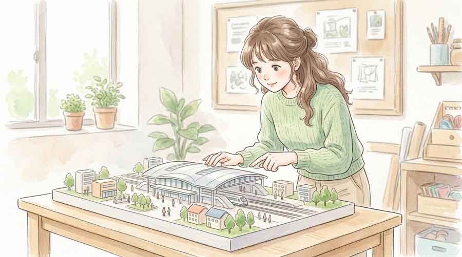 神奈川・山梨・長野・岐阜のリニア中間駅と地域開発のイメージ