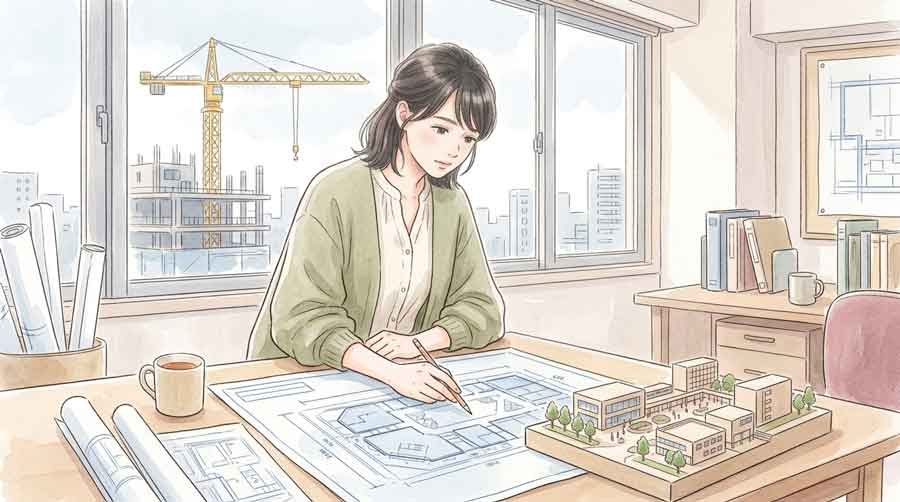 百貨店跡地に建つ新しい商業施設の完成予想図