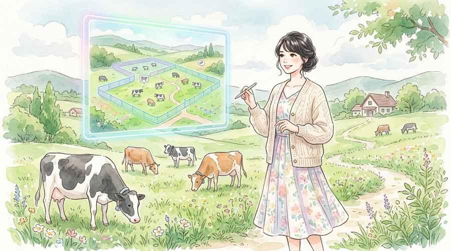 今後10年の日本酪農の二極化を示す図