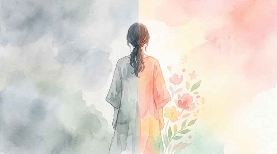未納と免除の制度比較表を作成する女性