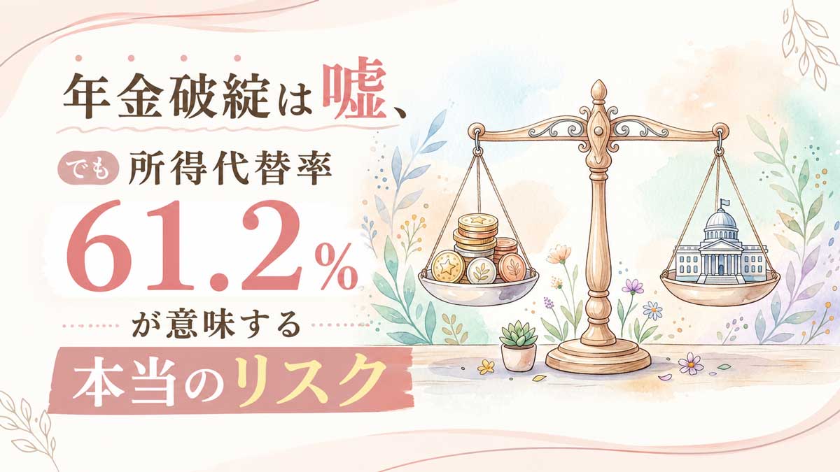 年金の財政検証資料とグラフを見つめる知的な女性