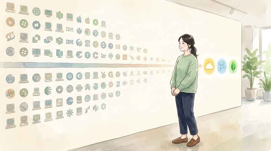 HDD業界の統合の歴史を整理するイメージ