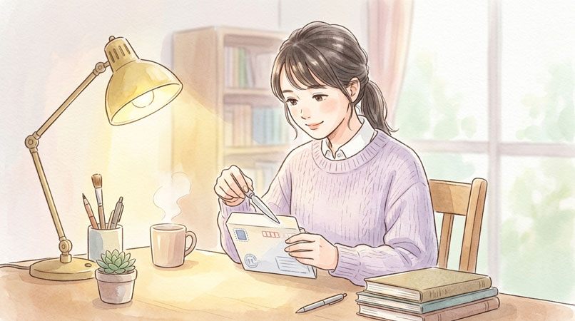 年金口座の自動登録制度の仕組みを丁寧に説明する女性