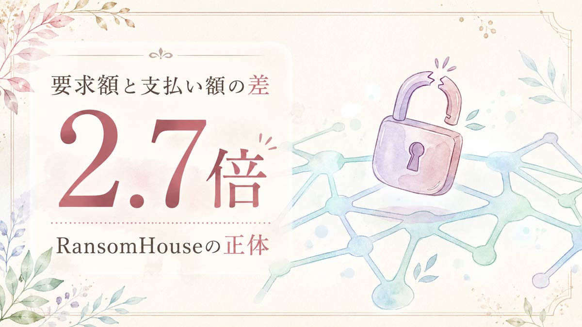 RansomHouseの犯行声明とダークウェブをイメージした画面
