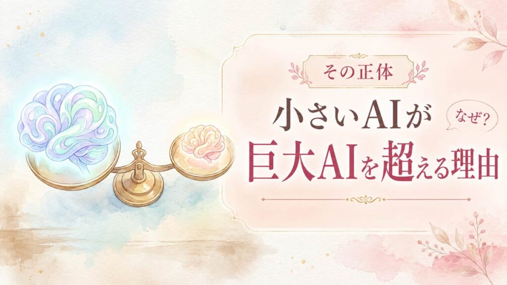 モデル蒸留とは何かを資料で確認する知的な女性