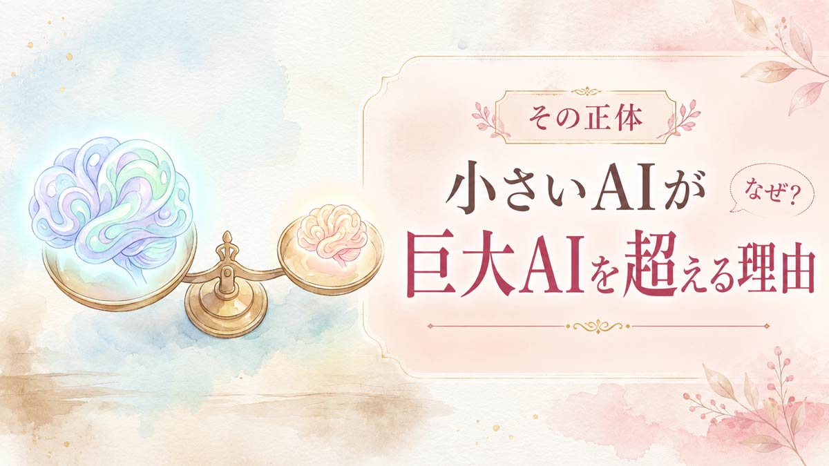 モデル蒸留とは何かを資料で確認する知的な女性