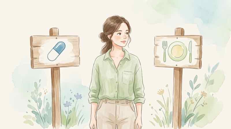 アミロイドβ 抗体薬と食事の違いを比較する資料のイメージ