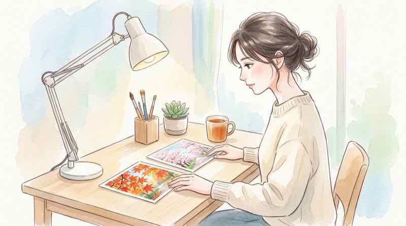 朝ドラブラッサムのポスターと桜の写真