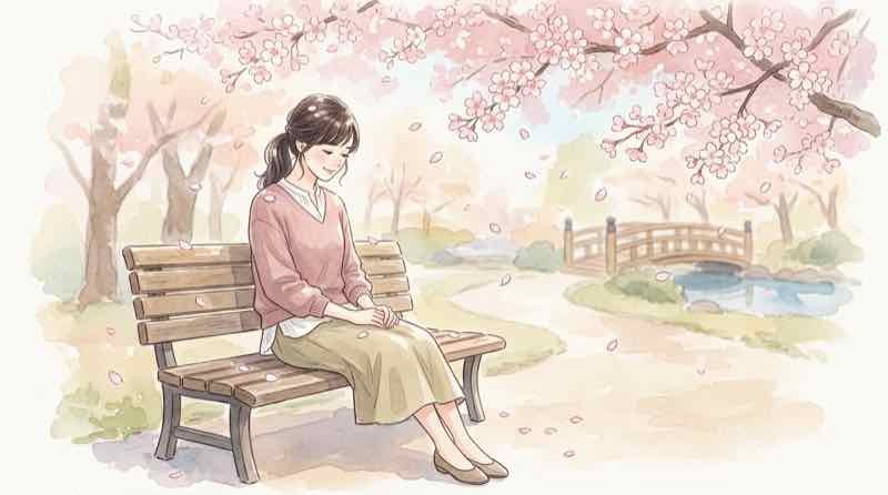 花咲婆さんの言葉を象徴する満開の桜の木