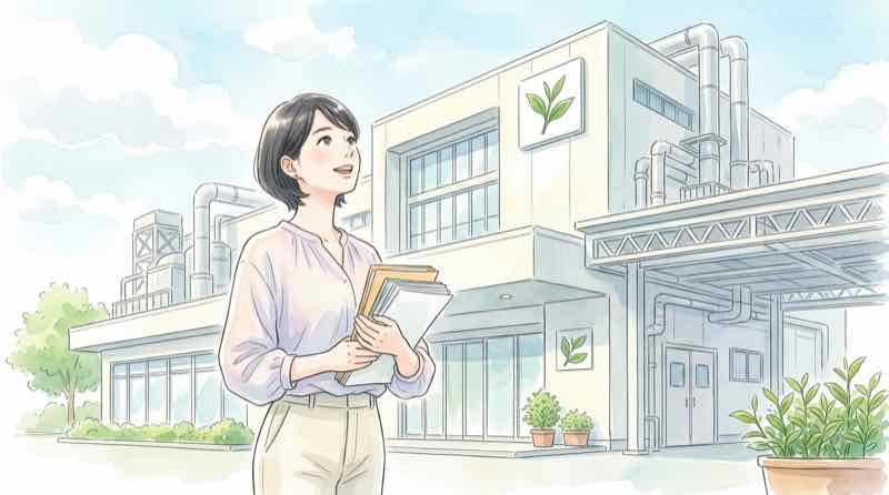 鹿児島 茶 生産量拡大を象徴する大型抹茶加工工場の様子