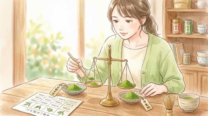 中国産 抹茶の大規模生産拠点と日本産抹茶を比較する資料