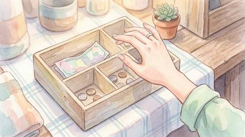 コミケ1万円札で困る個人サークルの釣り銭事情を整理するイラスト