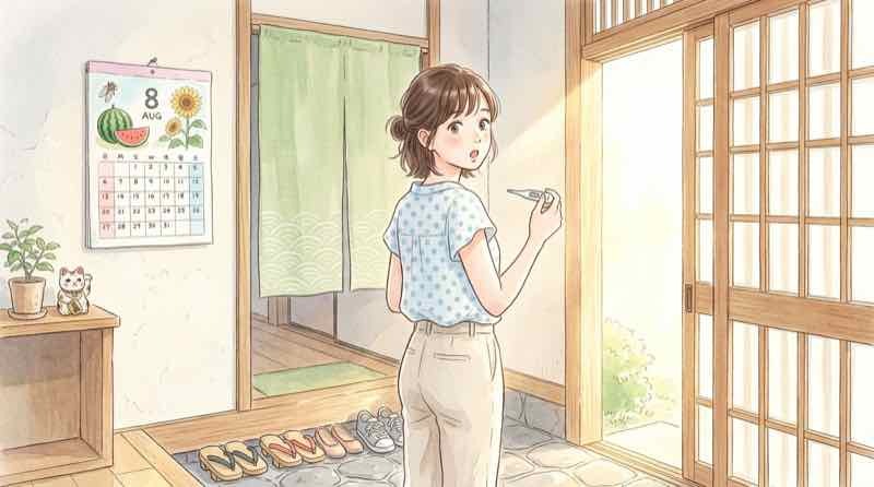 インフルエンザの出席停止期間をカレンダーで数える様子と発症後5日・解熱後2日のメモ