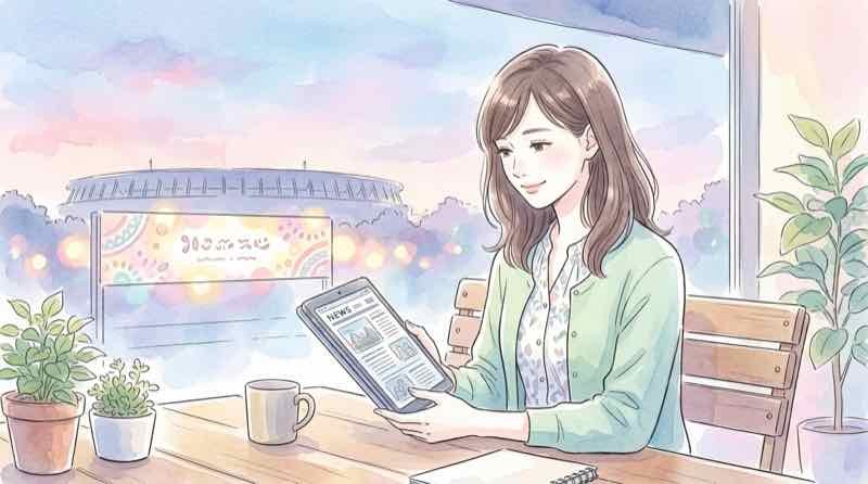 MUFGスタジアムという新名称のニュースを見るまる