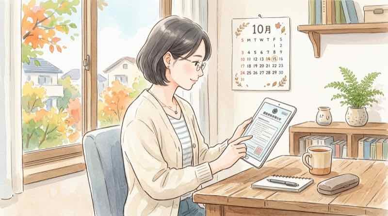 2026年10月施行予定の改正内容を確認する様子