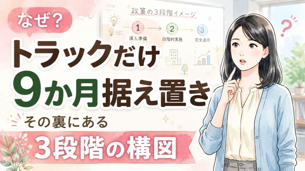 首都高 トラック 値上げ 据え置き制度を整理する資料の様子