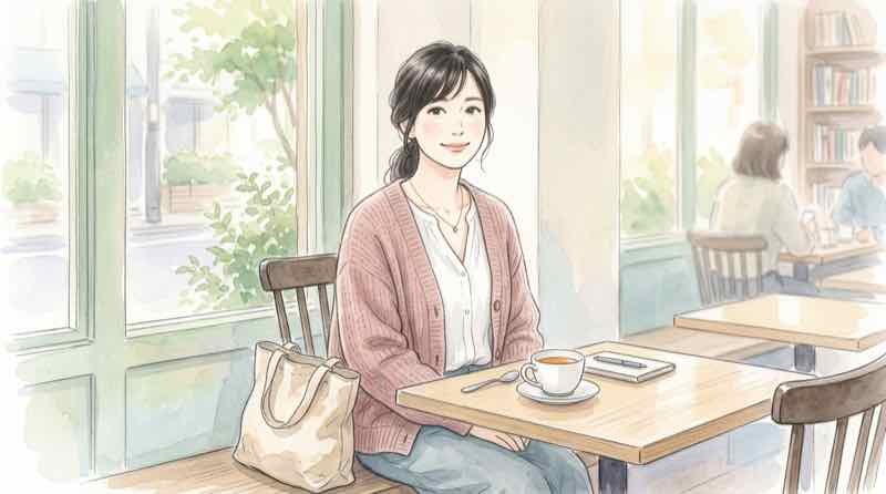 上質なアイテムに囲まれた落ち着いたティータイムの様子