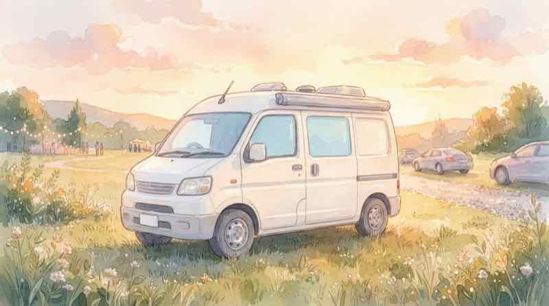 タイムズパーキング キャラバンの仕組みを説明する移動式駐車場の専用車両イメージ