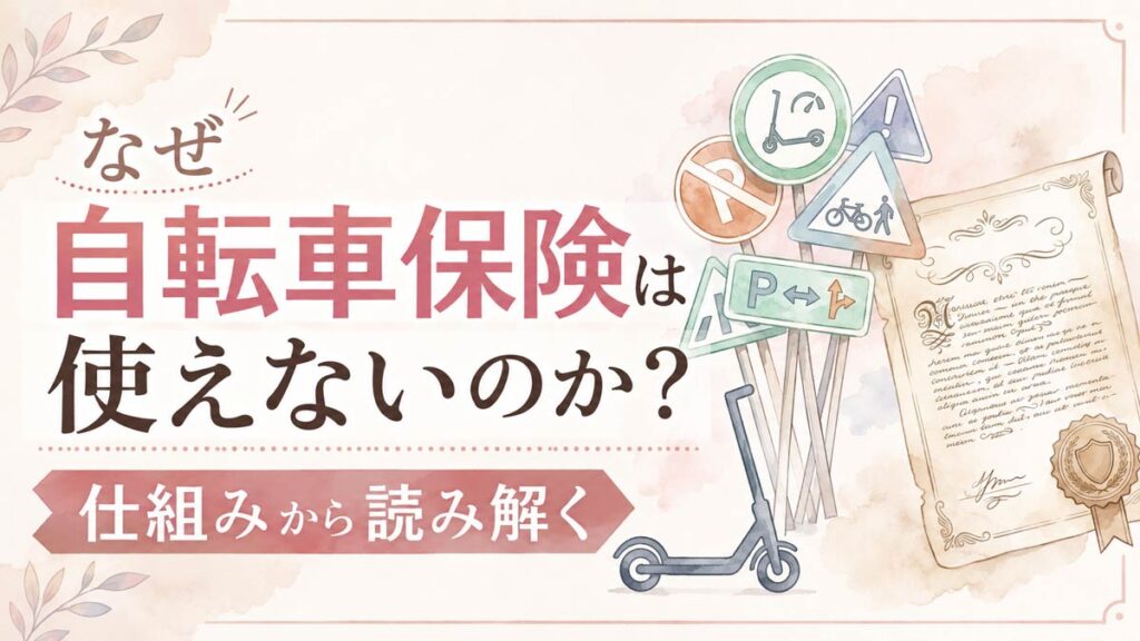 電動キックボードの保険について資料を確認する知的な女性
