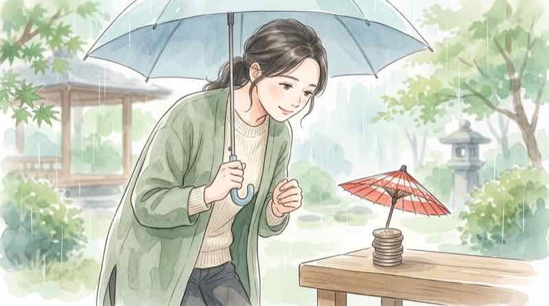 ペイオフで守られるのは1000万円という預金保険制度の解説を見る女性