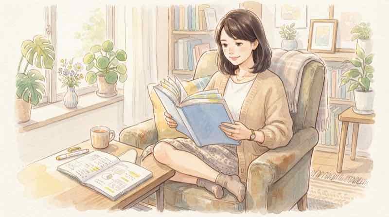 大和ハウスの国内住宅事業再編で変わる点を資料で読み解く落ち着いた女性のイラスト