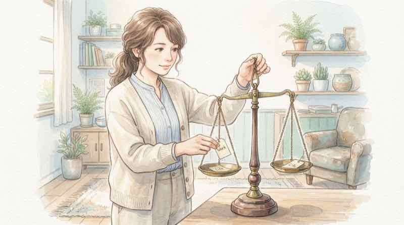 良い金利上昇と悪い金利上昇の違いをノートに書いて考える女性