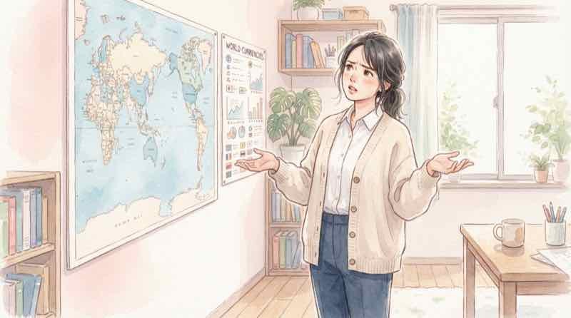 金利上昇と円安が同時に進む理由を為替チャートを見ながら考える女性